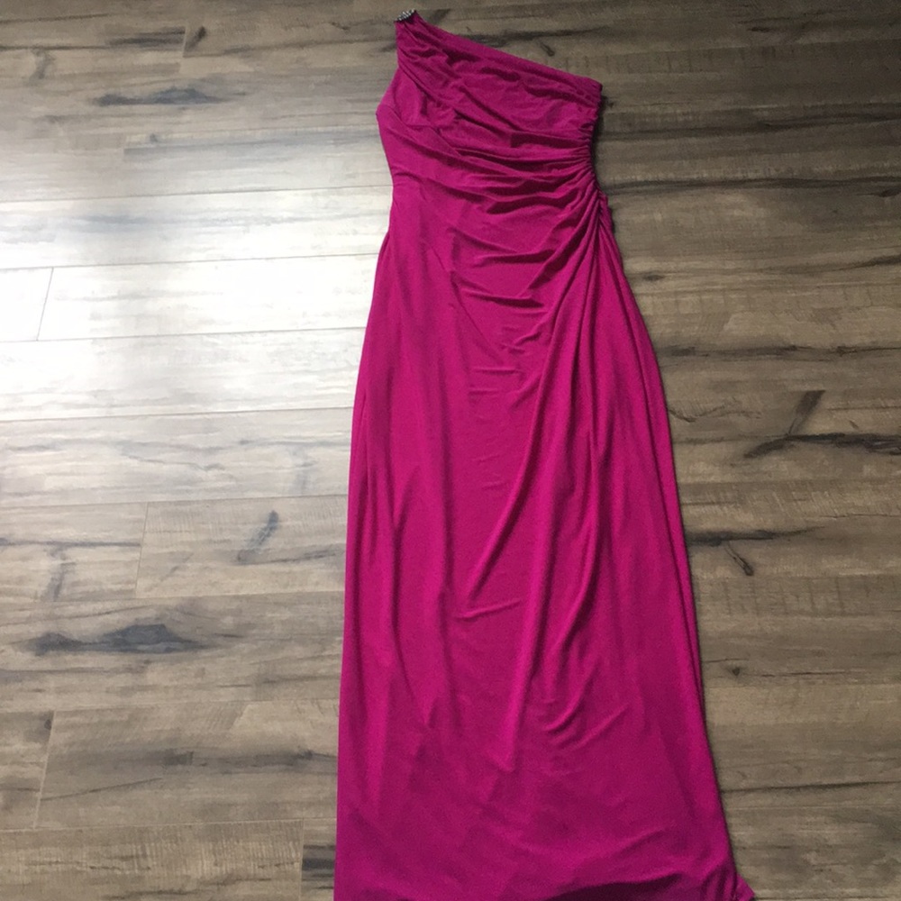 Ralph Lauren one shoulder gown